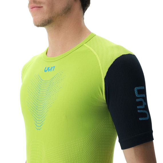 Koszulka UYN MAN RUNNING PB42 OW SHIRT SH_SL Sulphur Spring/Black
