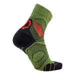 Skarpety UYN MAN RUN TRAIL CHALLENGE Yellow Fluo Melange/Red