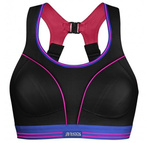Biustonosz sportowy Shock Absorber RUN S5044 Black/Neon