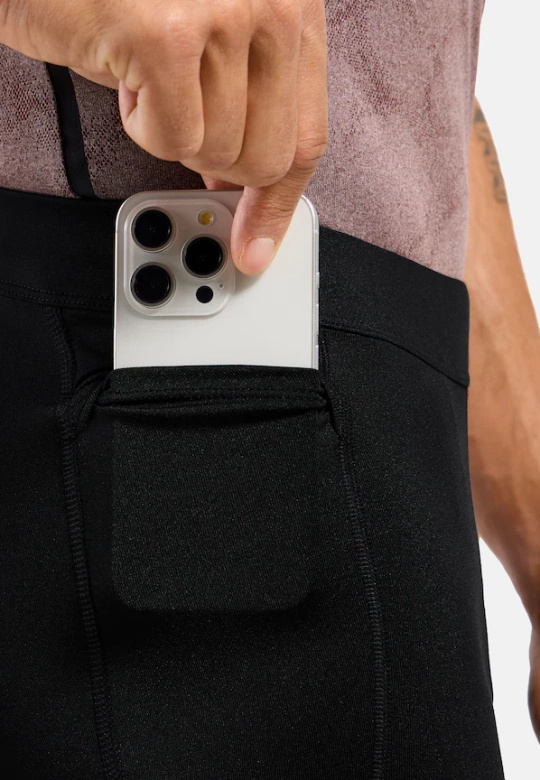 Legginsy do biegania męskie Odlo ESSENTIAL czarne