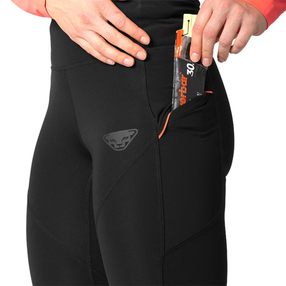 Spodnie damskie DYNAFIT Trail Reflective Tights W Black Out