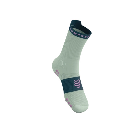 Skarpety COMPRESSPORT ProRacing Socks V4 TRAIL Aqua/Stargazer/Cyclamen