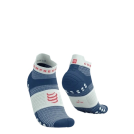 Skarpety COMPRESSPORT ProRacing Socks V4 RUN LOW Blues/Sugar