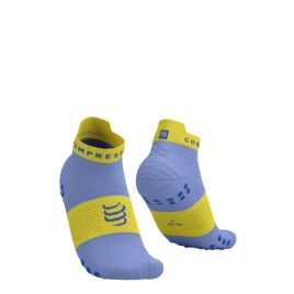 Skarpety COMPRESSPORT ProRacing Socks V4 RUN LOW Jacaranda/Maize