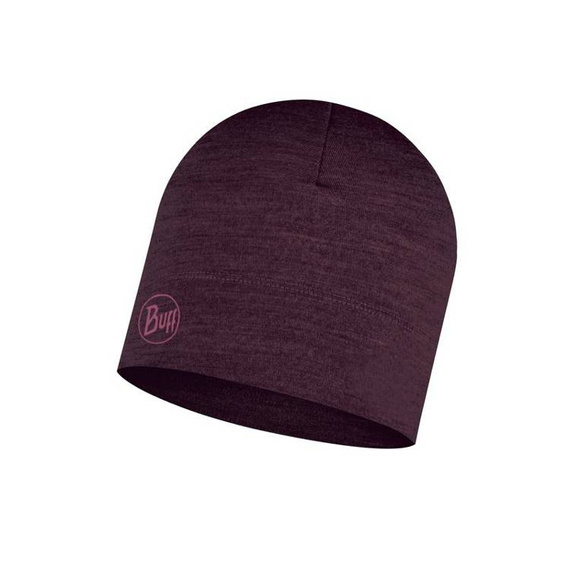 Czapka Buff® Merino Midweight Hat SOLID DEEP PURPLE