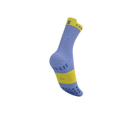 Skarpety COMPRESSPORT ProRacing Socks V4 Run High Jacaranda/Maize