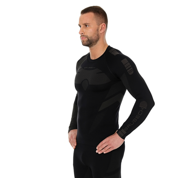 Bluza termoaktywna Brubeck DRY LS13080 Czarna/Grafit