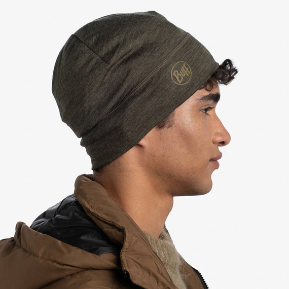 Czapka Buff® BUFF® MERINO LIGHTWEIGHT BEANIE SOLID BARK