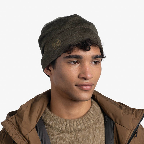 Czapka Buff® BUFF® MERINO LIGHTWEIGHT BEANIE SOLID BARK