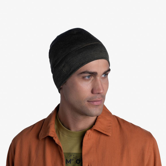 Czapka Buff® BUFF® MERINO LIGHTWEIGHT BEANIE SOLID BARK