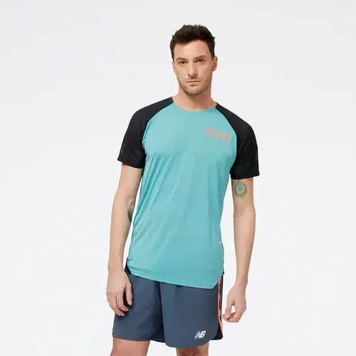 Koszulka do biegania New Balance  TOP ACCELERATE PACER SHORT SLEEVE - MT31241FAD