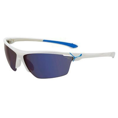 Okulary przeciwsłoneczne z wymiennymi szkłami CEBE CINETIK SHINY WHITE BLUE 1500 GREY