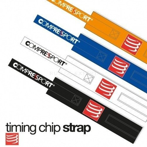 Pasek na chip startowy COMPRESSPORT® Timing Chip Strap Red