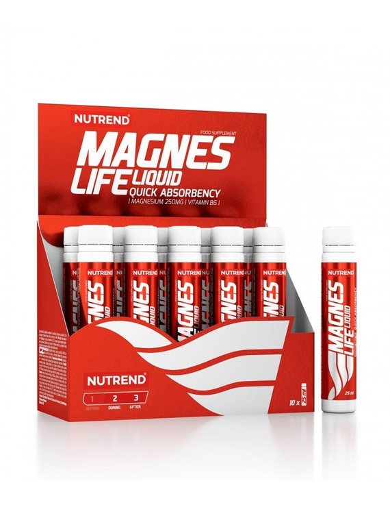 Roztwór magnezowy Nutrend MagnesLife 25 ml - smak wiśniowy