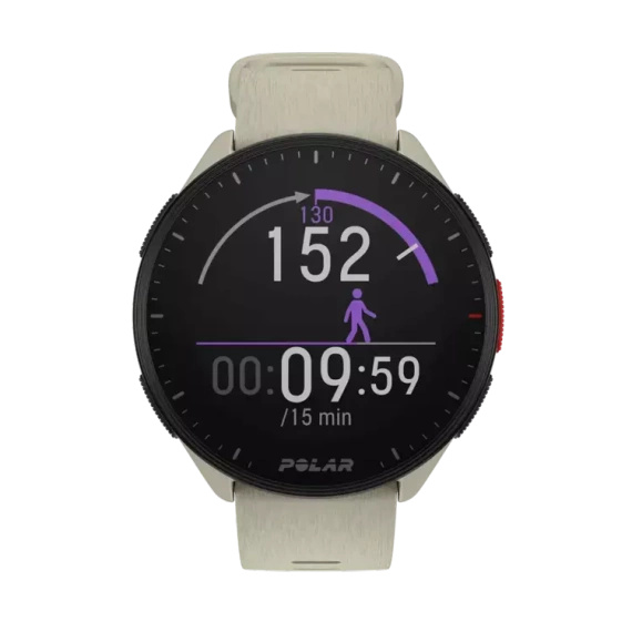 Zegarek multisportowy z GPS POLAR PACER Cloud White (kremowy)