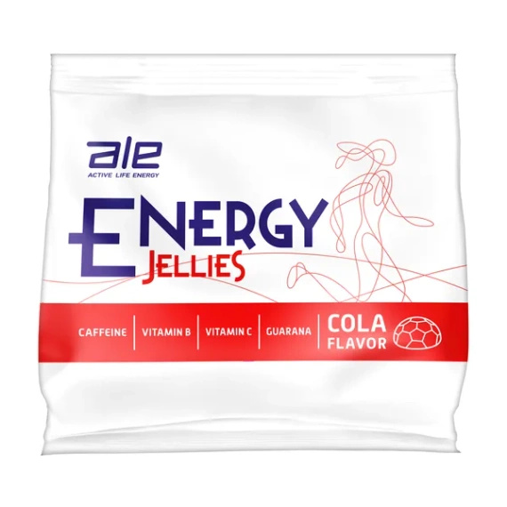 Żelki o smaku coli z kofeiną i guaraną ALE Energy Jellies 13461