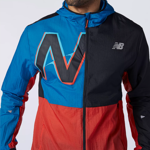 Kurtka do biegania New Balance PRINTED IMPACT RUN LIGHT PACK Jacket MJ01238BWB